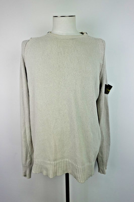 STONE ISLAND HERREN PULLOVER GR L SWEATER MAN CASUAL VINTAGE ITALY BAUMWOLLE FLAGGE