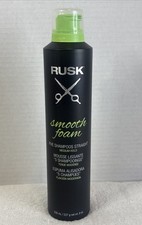RUSK Smooth Foam FIVE SHAMPOOS STRAIGHT Medium Hold Mousse RARE New 8 oz HTF