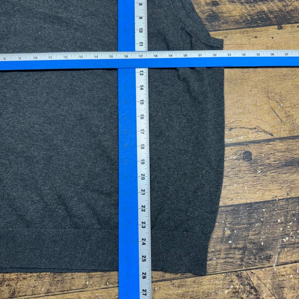 Cutter and Buck Mens 1XB VT Virginia Tech Pullover V Neck Sweater Vest Dark Gray - Image 3 of 4