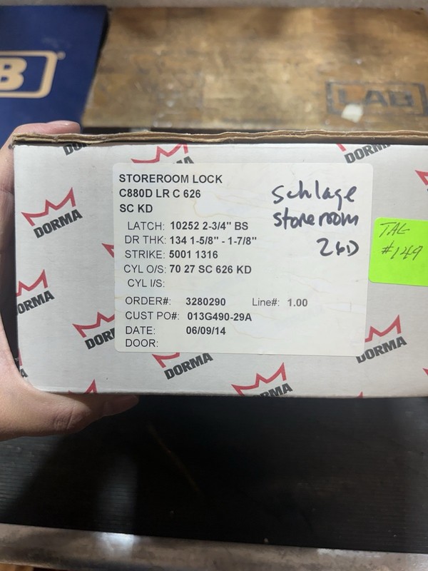 schlage storeroom lock