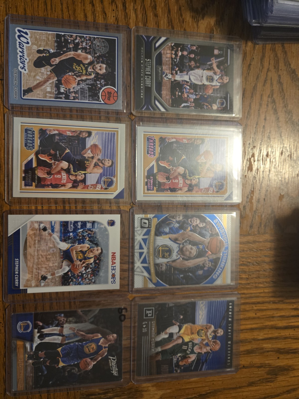 Lot Of 8 Stephen Curry Basketball Cards