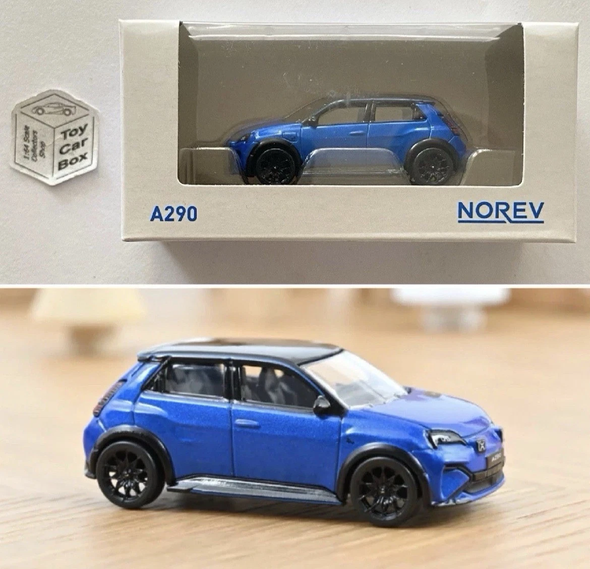 NOREV - Alpine A290 GTS (Blue Alpine Vision - 1:64 - MiniJet Boxed) F03g
