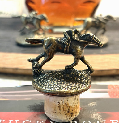 Blanton's Single Barrel Bourbon Bottle Horse & Jockey Cork Stopper Letter A