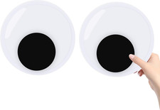 7 Inch Giant Googly Eyes with Self-Adhesive, 2 Pcs Large Wiggle Googly Eyes, Pla