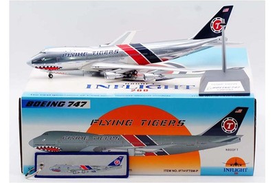 IF741FTSM-P Inflight 747-100 1/200 Model N800FT Flying Tiger Line