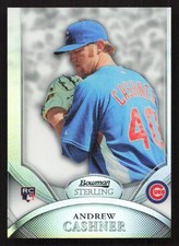 2010 Bowman Sterling Andrew Cashner Refractor #/199 RC Rookie #9 Card. rookie card picture