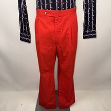 Vtg 70s Higgins Pants Mens 38 31 Leisure Suit Slacks Disco Golf Caddyshack Red
