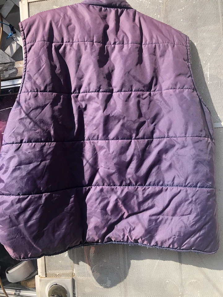 Vintage Sears Work Leisure Gorpcore 70s Sun Faded Puffer Vest - Image 3 of 4