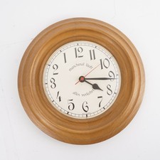 Wanduhr rund 60er Jahre Quarz Batteriewerk ca. 30 cm Durchmesser Vintage Stil