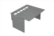 V-Twin 42-0502 Chrome Battery Side Cover with Square View Holes