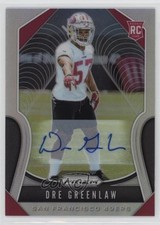 2019 Panini Prizm Rookies Silver Prizm Auto Dre Greenlaw #384 Auto sc2