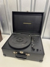 Crosley Portable Record Player Black Vinyl Turntable Large USB MIDI + Power Lead