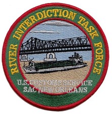 C4 OLD SAC NEW ORLEANS RIVER INTERDICTION TASK FORCE USC POLICE PATCH