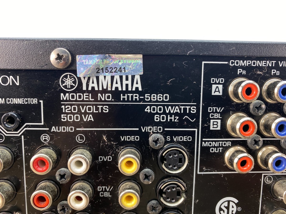 Yamaha HTR 5890 7.1 Channel 980 Watt Receiver for sale online | eBay display picture 1