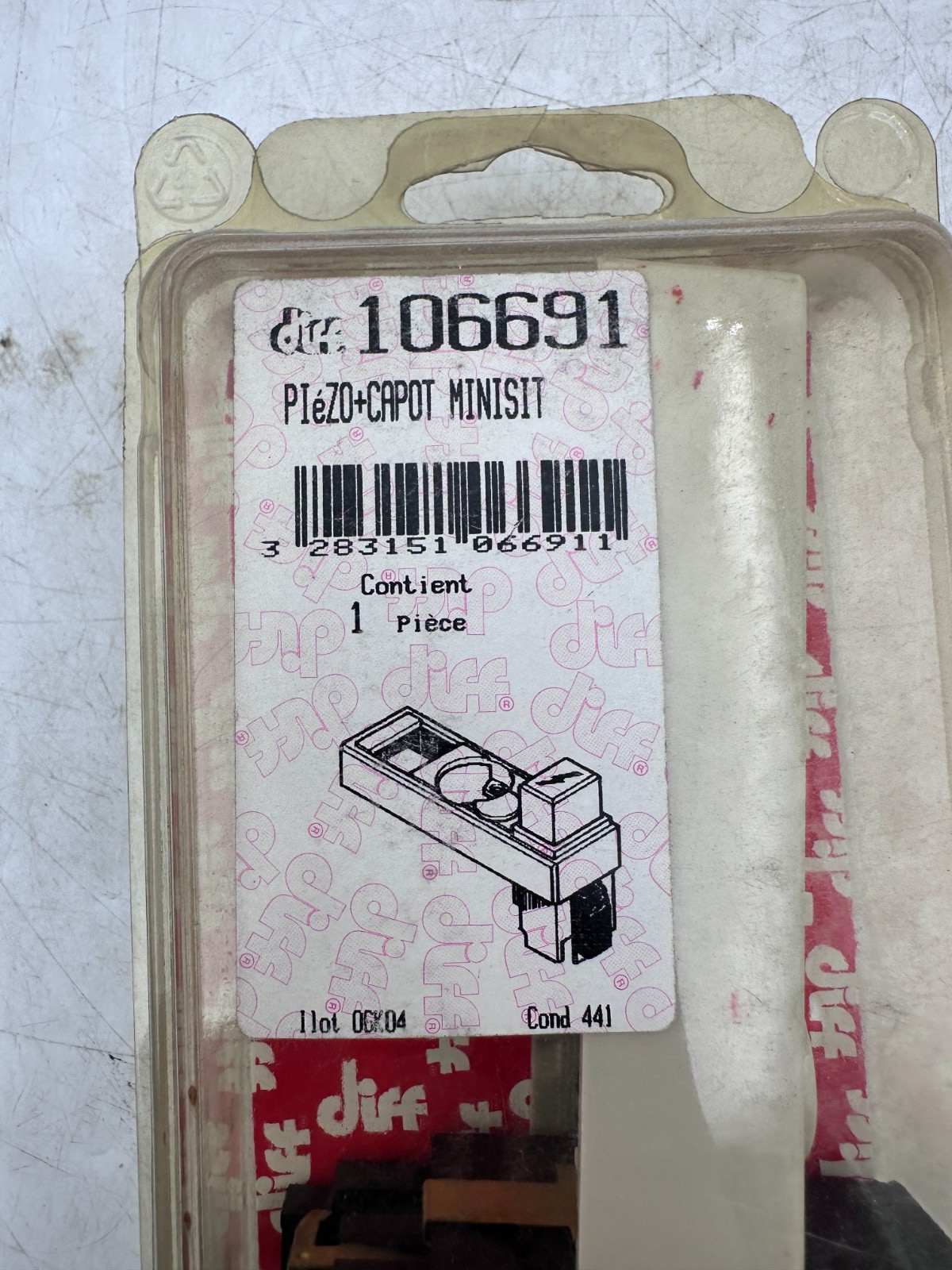 DIFF 106691 ALLUMEUR PIEZO et capot de protection haute performance - 2