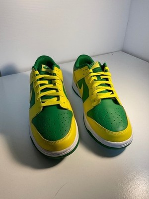 Nike Dunk Low Reverse Brazil DV0833-300 Men US 12 Green Yellow Sneakers new no b