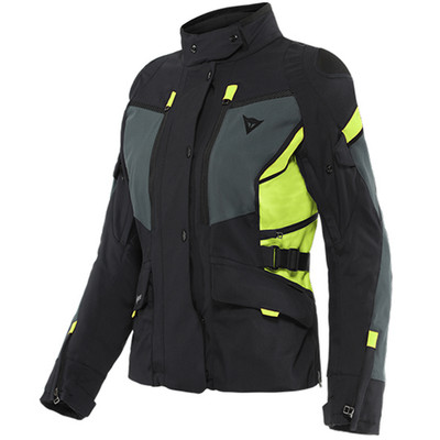Dainese Carve Master 3 Lady Gore-Tex Motorradjacke Schwarz/Ebony/Flo Gelb