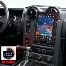 10.1"Car Stereo Radio For Hummer H2 2003-2006 Android 14 GPS Rotated Carplay