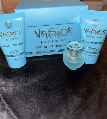 Versace Dylan Turquoise Pour Femme Miniature Perfume & Perfumed Body Gel Set