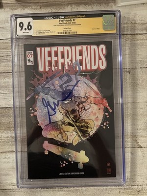 VeeFriends Comic #7 Notorious Ninja B Cover Gary Vee Auto CGC x JSA Graded 9.6