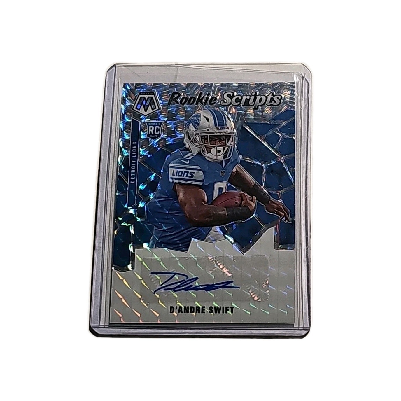 2020 Panini Mosaic Rookie Scripts #RS15 D'Andre Swift RC Auto Detroit Lions NFL