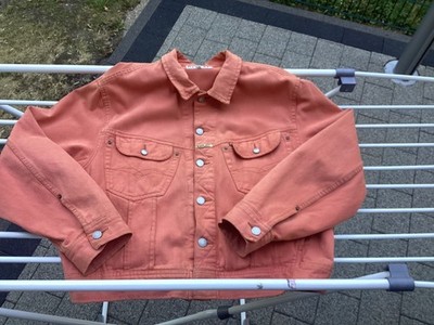 Replay Herren Jeans Jacke Orange Gr.L Vintage guter Zustand 
