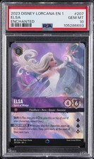 2023 DISNEY LORCANA EN 1-THE FIRST CHAPTER 207 ELSA - SPIRIT OF WINTER PSA 10