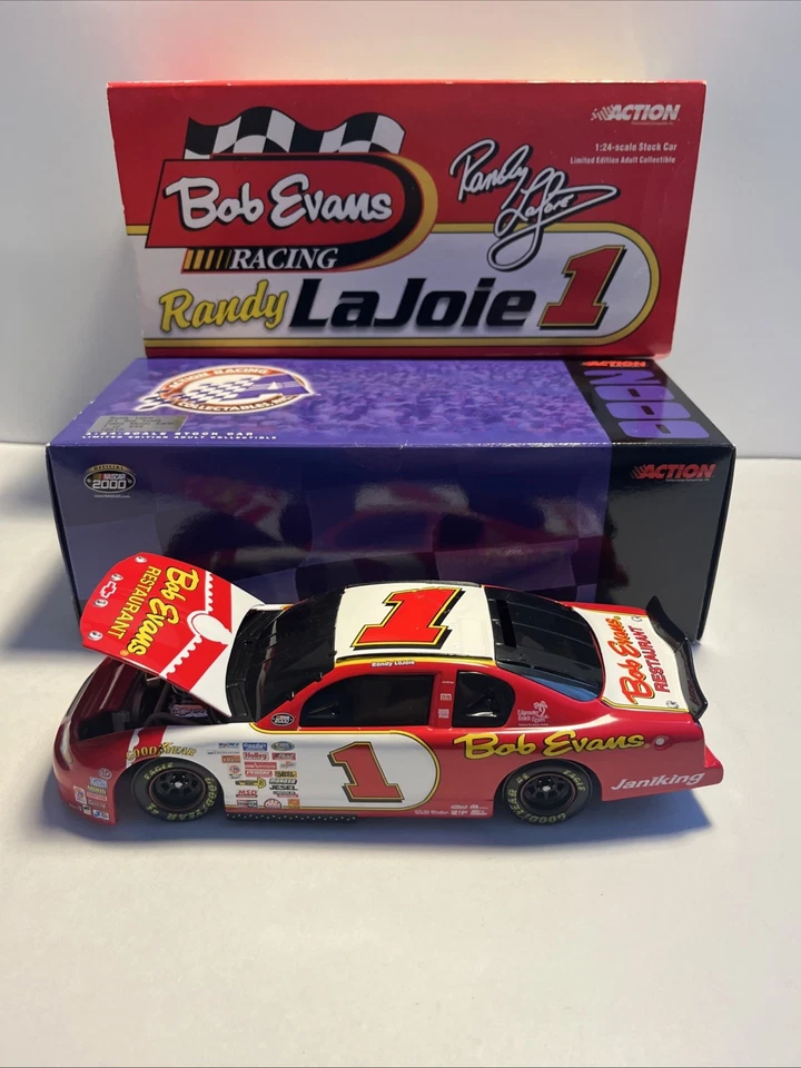 OB Bob Evans Racing Randy Lahore #1 Acción Escala 1:24 Stock Car NASCAR Die-Cast Foto 3 de 4