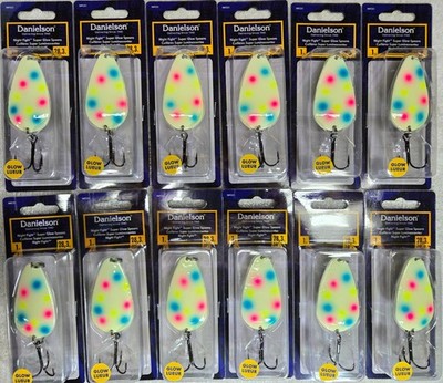 24 Packs, Danielson Night Fight Casting Spoon 1oz Boy Wonder NFCS1BW, NEW!