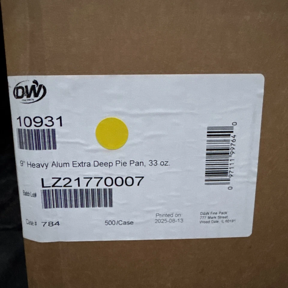 Bandeja redonda para hornear pasteles de papel de aluminio Handi-Foil de 9" de profundidad 500/PK -HFA # 307 Foto 4 de 4