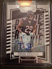 Football Card 2023 Panini Absolute #174 Tyrique Stevenson Rookie Autograph. rookie card picture
