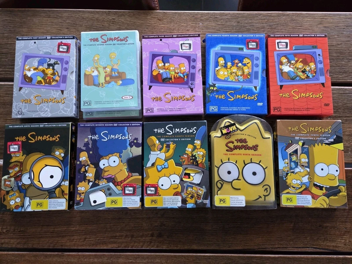 The Simpsons Seasons 1-10 DVD Box Sets Complete Collection Region 4