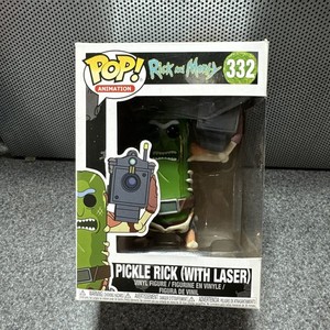 Funko Pop! Rick and Morty Pickle Rick With Laser #332 Vinyl Figure Box Has Flaws