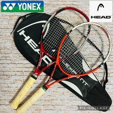 Set racchette da tennis HEAD Flexpoint Radical Team con custodie, usate, 3...