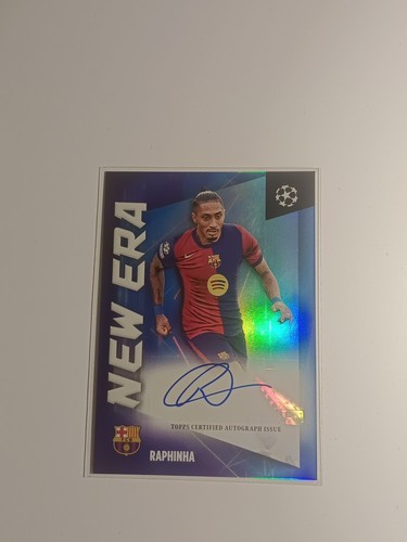 karta piłkarska Z autografem. Raphinia New Era Topps Flagship 2024/25 - Zdjęcie 1 z 4