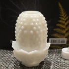 Vintage Fenton Milk Glass Hobnail Fairy Lamp perfect condition 5"