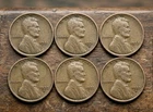 New Listing1931-1933 Lincoln Wheat Cent Penny Set of Six Coins ALL Depression Era