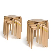 10x Erzi Hocker 45 aus Formholz 10er Set Hock...