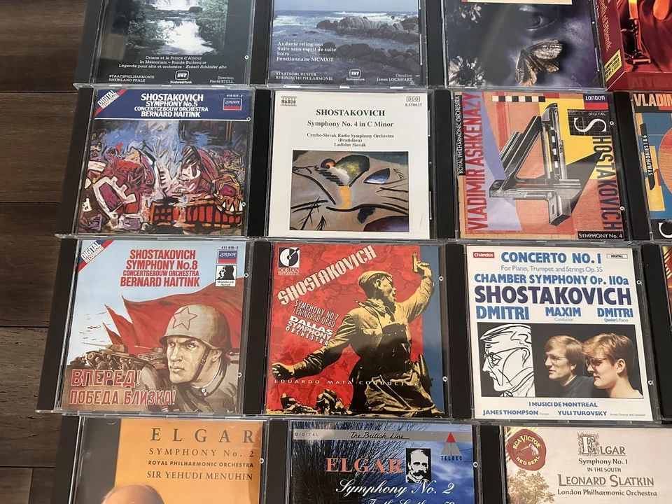 LOT OF 33 CD LOT Classical Concerto Shostakovich, Elgar, Schmitt #6 Foto 4 de 4