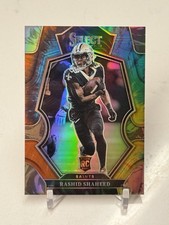 2022 RASHID SHAHEED #'d /25 Panini Select Tie-Dye Prizm Rookie Card RC SP #172. rookie card picture