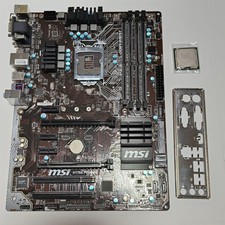 MSI H170A PC MATE Motherboard with Intel Core2 Duo E6750 CPU Combo Used