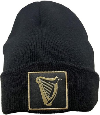 Guinness Harp Turn Up Knit Hat