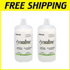 Fendall Eyewash Saline Solution Refill, 32 oz (2 Pack)