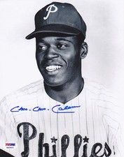 Clarence Choo Choo Coleman SIGNED 8x10 Photo ROOKIE Phillies PSA/DNA AUTOGRAPHED