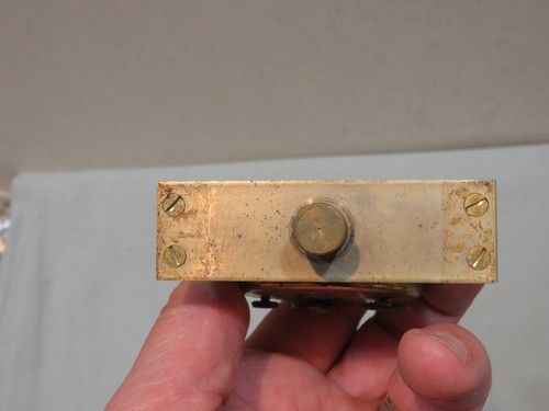Supporto per auto vintage Florn otto giorni in ottone stile deco (?) Sveglia, funzionante - Foto 3 di 4