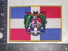 DOMINICAN REPUBLIC FLAG EMBROIDERED IRON ON QUALITY PATCH FAST SHIPPING