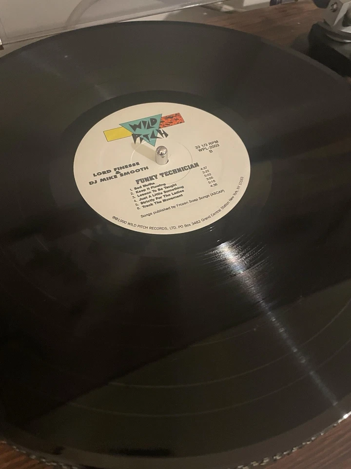 Lord Finesse & DJ Mike Smooth ‎– Funky Technician 1990 OG 12” Vinyl WPL 2003 - Image 4 of 4