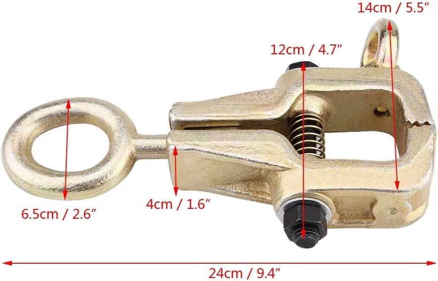 5 Ton Self-Tightening Body Repair Pull Clamp - 2-Way Frame & Panel Straight Clamp