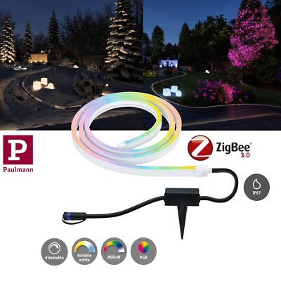 Paulmann Plug&Shine LED Stripe 2m Smart Home Zigbee Smooth IP67 RGBW + Tunabel 