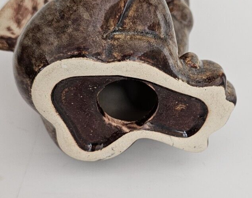 Glazed Ceramic Pottery Gargoyle Figurine Medieval Winged Gothic - Picture 6 of 8